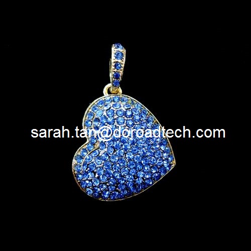 China Heart Shaped Jewelry USB Flash Disks factory