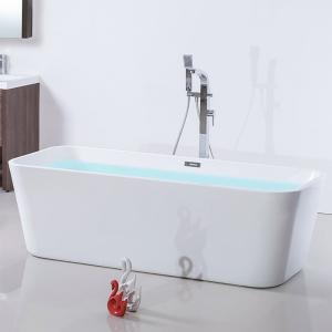 China Lightweight Freestanding Acrylic Soaking Tub With 5 Year Warranty factory