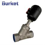 Plastic Pneumatic cylinder ss316 pn25 Angle Seat Valve Thread Connection