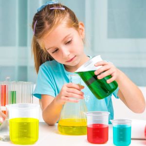 Plastic Beakers Plastic Graduated Cups Clear Multipurpose Measuring Cups Epoxy