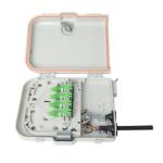 White IP65 FTTX Accessories 6 Ports Ftth Fiber Terminal Box