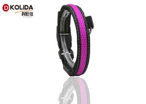 China Adjustable Safety Light Up Flashing Glowing Puppy Cat Collar Purple / Green factory