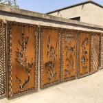 Rustic ISO9001 Metal Decorative Panels 2.9ft Laser Cut Corten Steel