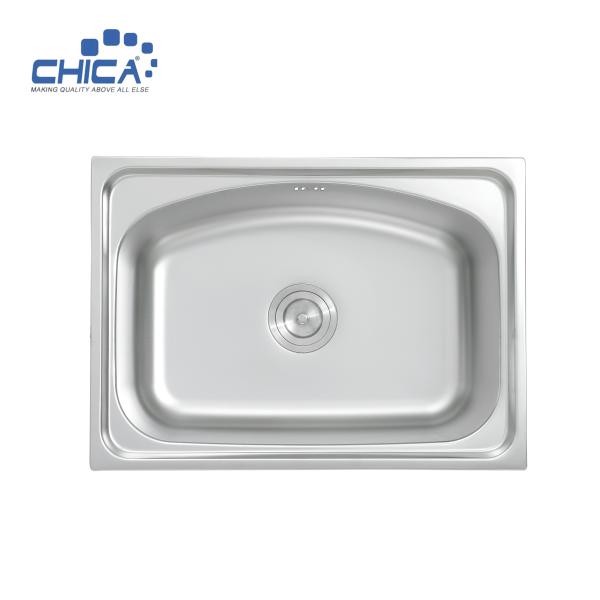 Stainless Steel Press Kitchen Sinks Topmount Kitchen Sink Single Bowl Kitchen