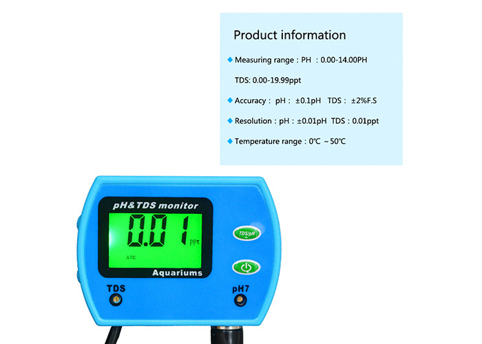 Multi Parameter Tds Checking Meter / Water Quality Tester Tds Meter 0.01pH Resolution
