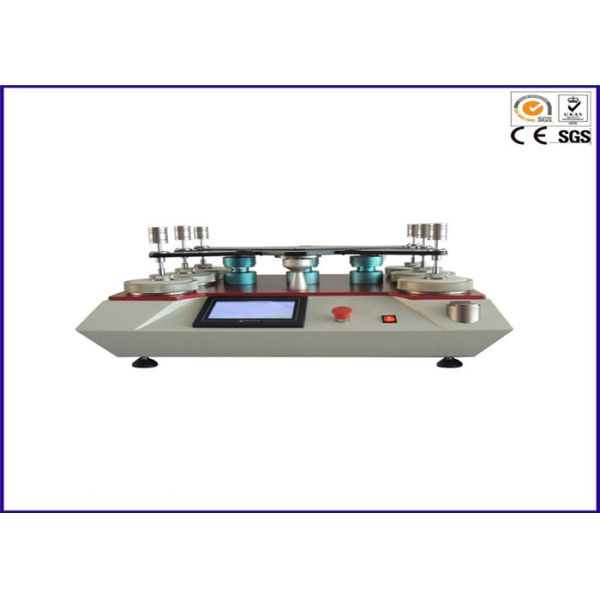 Four Heads Wear Resistance Abrasion Textile Testing Equipment , Pilling
