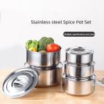 Factory Direct Sale Cookware Sets Silver Pots Stainless Steel Cooking Soup Pot