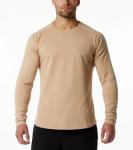 Factory Custom Logo Men′s Fitted Long Sleeve 94% Cotton 6% Elasticity Custom