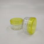 Customized Logo Plastic Beauty Jar Sealed With Aluminum Foil Gasket