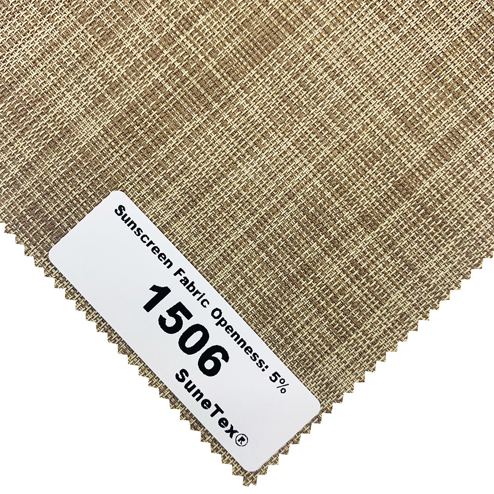 Fireproof Jacquard 5% Openness Roller Blind Sunscreen Fabric For Home Decor