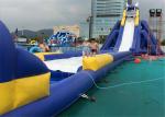 Amusement Park Huge Inflatable Water Slide 0.55mm Thickness PVC Material