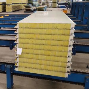 China Customized Building Glasswool Sandwich Panel Insulation 1000mm Width factory