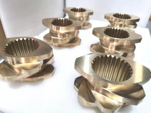 China W6Mo5Cr4V2(6542) Extruder Components Screw Elements for Puffed Food factory