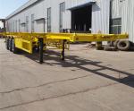Steel Second Hand Semi Trailers Flatbed Gooseneck Skeleton Semi Trailer