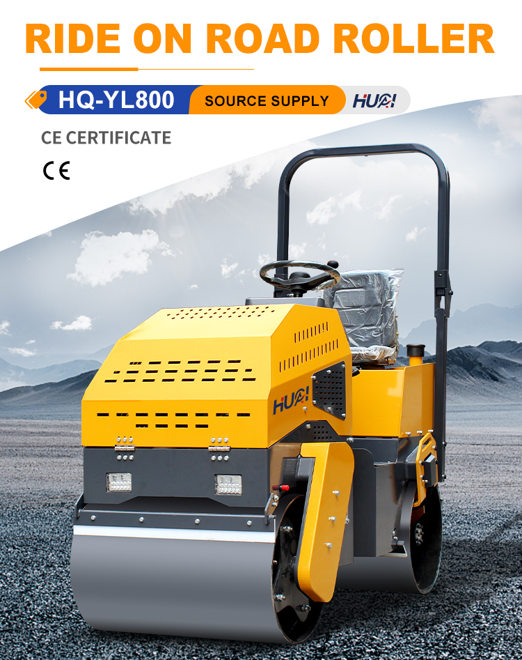 5 Ton Steel Wheel Road Roller YL800 with 25L Hydraulic Tank and Electromagnetic Clutch