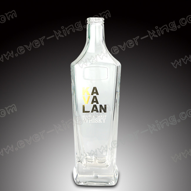 Customed Personal Screw Top 750ML Luxury Liquor Bottle