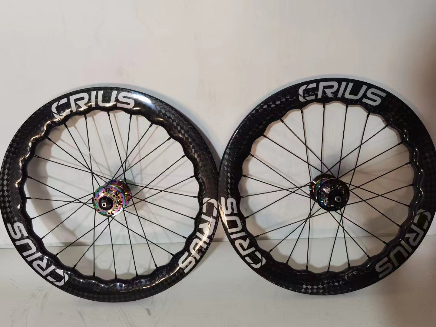 BMX Carbon Wheelset 1.8kg Weight for Crius Folding Bike Long-Lasting Performance