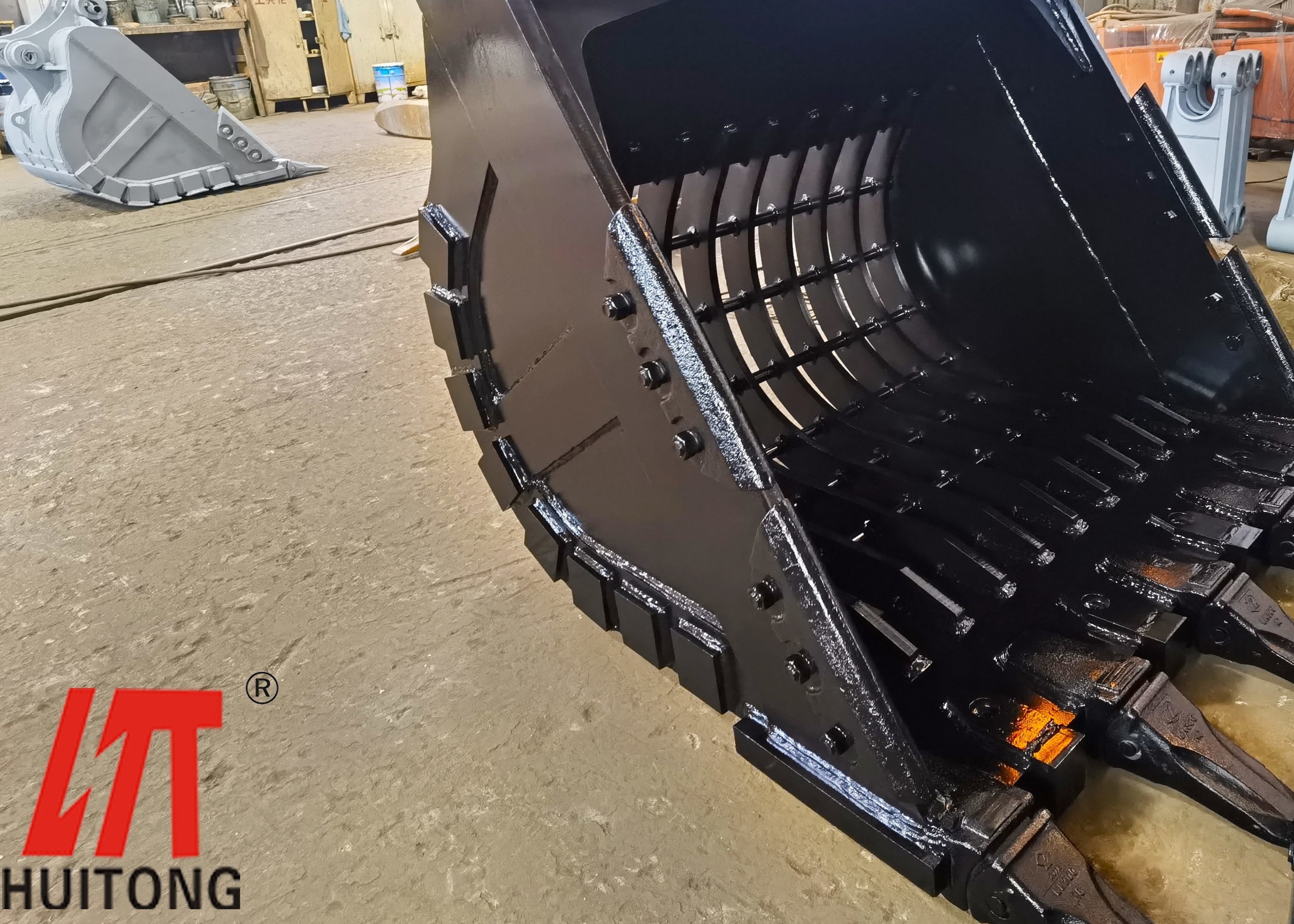 50-150mm Grid Size Riddle Komatsu Excavator Seive Bucket