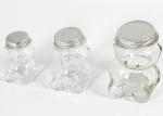 Cartoon Sealable Glass Jars Bear Shape Aluminum Lid High White Glass