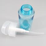 120ml Transparent Blue Emollient Water Makeup Remover Toner Press Pump Cosmetic