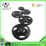 Wholesale Rubber Coated Weight Plate with 3 Handle Grips