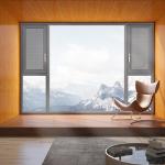 Aluminum Slim Casement Windows with 304 Stainless Steel Mesh