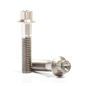 China M7 X 32 12 Point Flange Head Titanium Bike Bolts on sale
