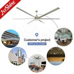 Industrial Ceiling Fan With Light Big Size High Air Volume Commercial Indoor Dc