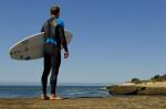 Black Water Sports Equipment Wetsuits For Swimming / Surfing / Snorkeling