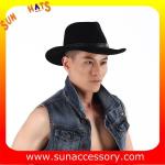 2050378 Sun Accessory customized winter 100% wool felt trendy fashion cowboy