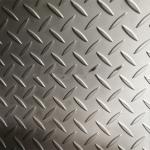 SUS304 Gray Metal Stainless Steel Plates With Diamond Pattern Garden Decoration
