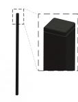 Customized Black Zinc Steel Metal Garrison Fence Panels Maintenance Free