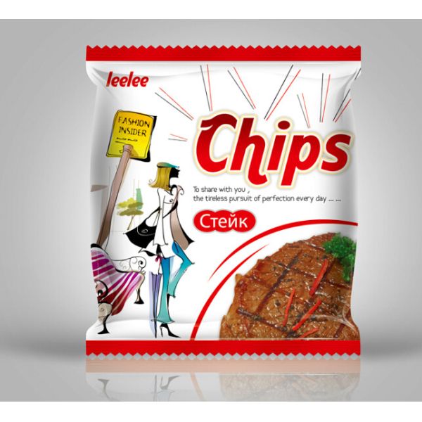 China Full Color Printing Heat Seal Plastic Packaging Bag for Potato Chips factory