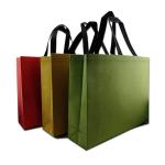 Die cut style Reusable Waterproof PP Woven Laminated Shopping Tote Bags with