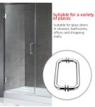 Hotel Bathroom Shower Glass Door Pull Handle Stainless Steel 304 Glass Door