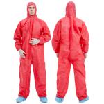 Odorless Medical Protective Clothing Microporous Disposable Coverall With Hood