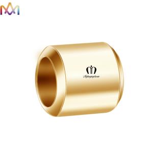 China 5MM Thickness SS304 Round Loose Beads Custom Engraving Charms factory