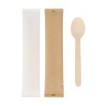 Biodegradable Tableware Cutlery Set , Barbecue Wooden Forks And Spoons
