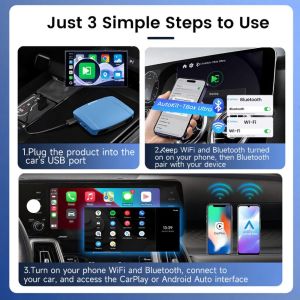 Wireless Android Auto Adapter 8GB RAM 256GB ROM Qualcomm SM6350