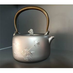 Small / Middle / Large Camping Kitchen Titanium Kettle 500 - 1500ml Lightweight