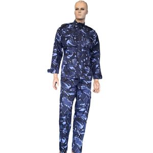 China Blue Camouflage Military Army Uniform XS - 4XL Waterproof Tactical Uniform Set factory