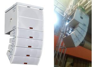 China White Plywood Disco Sound Equipment 2 way Double Small Line Array Speaker factory