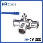 Normal Temperature Media Sanitary Stainless Steel 304 316L Tri Clamp Tee 3 Way