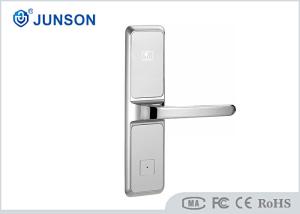 China Swipe Card RFID Hotel Locks Zinc Alloy Silver Durable Electrical 200ma factory