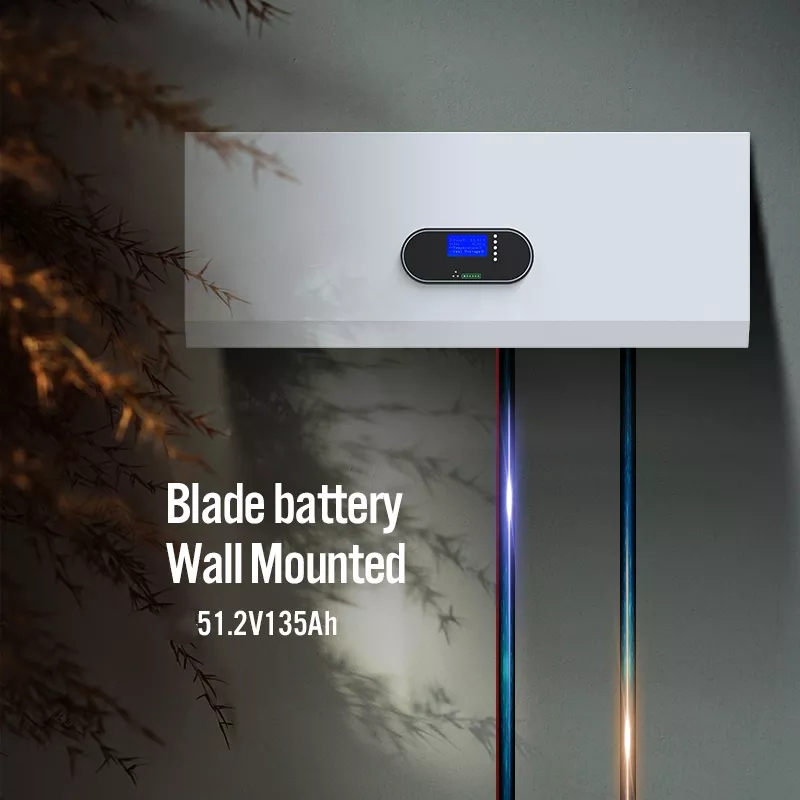 135ah 16s1p Wall Mounted Lithium Battery 51.2v LiFePO4 Blade Phosphate Battery
