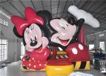 Mickey Mouse Blow Up Commercial Bounce House 20 Kids Capacity Lighweight
