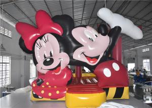 China Mickey Mouse Blow Up Commercial Bounce House 20 Kids Capacity Lighweight Portable factory