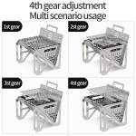 CE Certified Folding Overheating Protection Campfire Barbecue Grill For Road