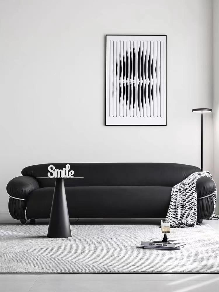 Star Hotel Room Minimalist Steel Ring Sofa Guest Room Center Reception
