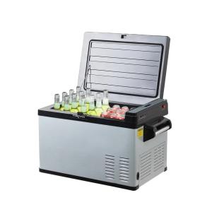 China Portable 24.5 KGS Solar and DC 12/24V Compressor Fridge Freezer for Outdoor Activities factory